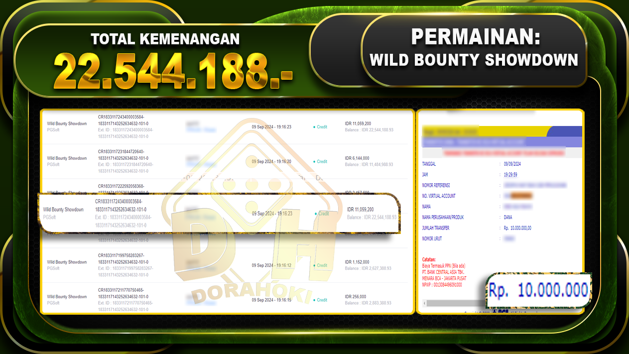 Wild Bounty Showdown Rp 22.544.188