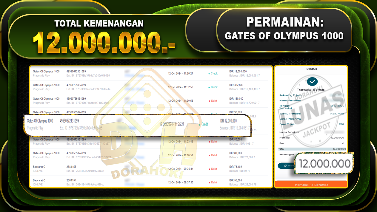 gates of olympus 1000 RP 12.000.000