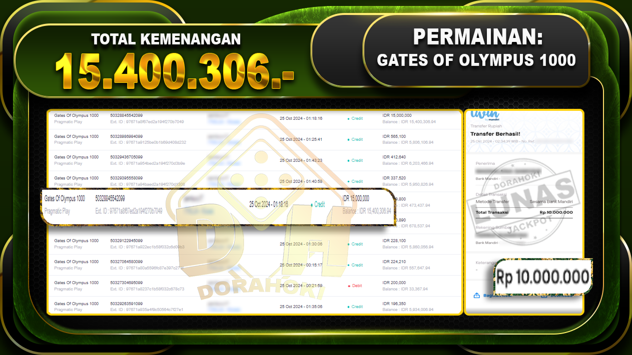 Gates Of Olympus 1000 Rp.15.400.306