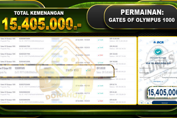 Gates Of Olympus 1000 Rp.15.405.000