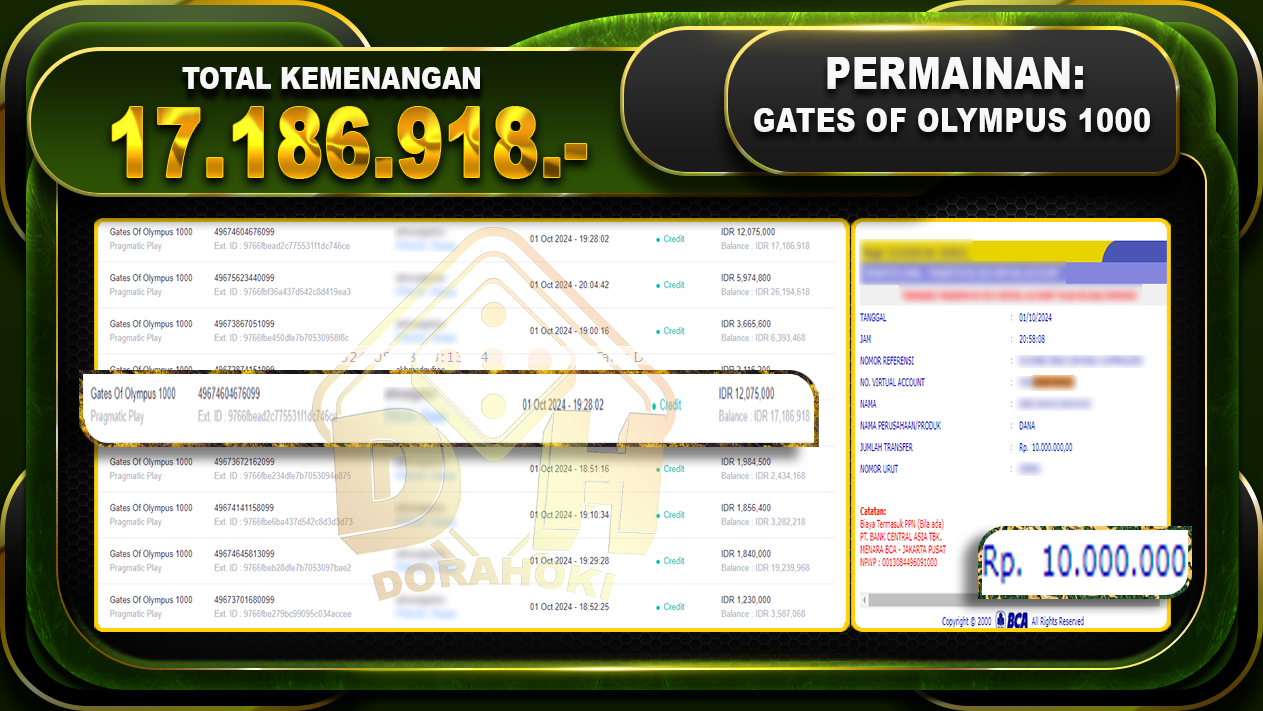 Gates Of Olympus 1000 Rp.17.186.918