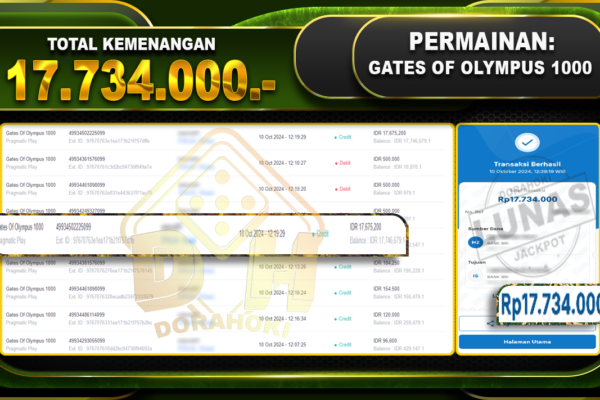 Gates Of Olympus 1000 Rp.17.734.000