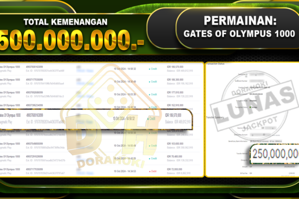 Gates Of Olympus 1000 Rp.500.000.000