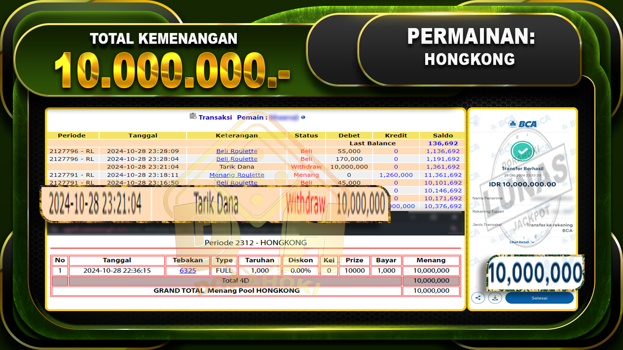 TOGEL HONGKONG Rp.10.000.000