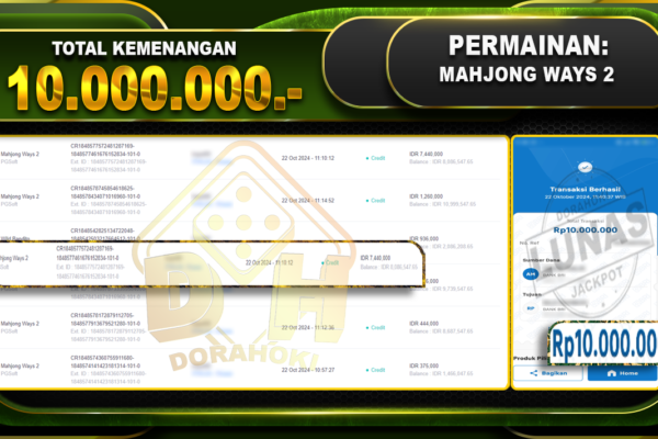 Mahjong Ways 2 Rp.10.000.000