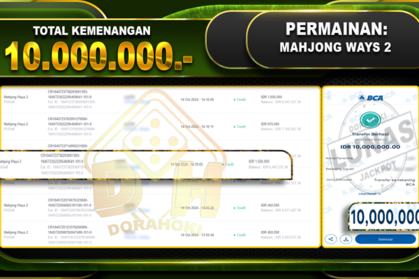 Mahjong Ways 2 Rp.10.000.000