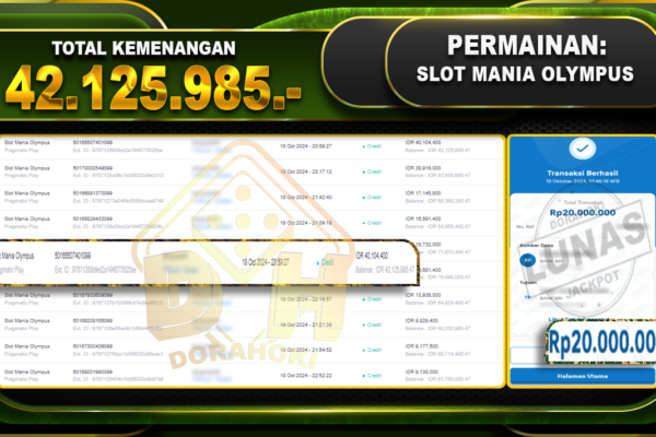 Slot Mania Olympus Rp.42.125.985_