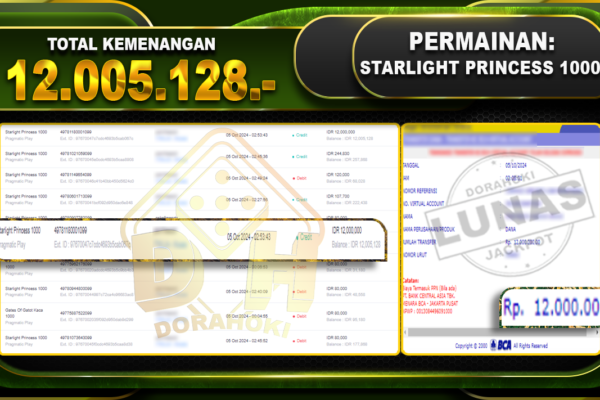 Starlight Princess 1000 Rp.12.005.128