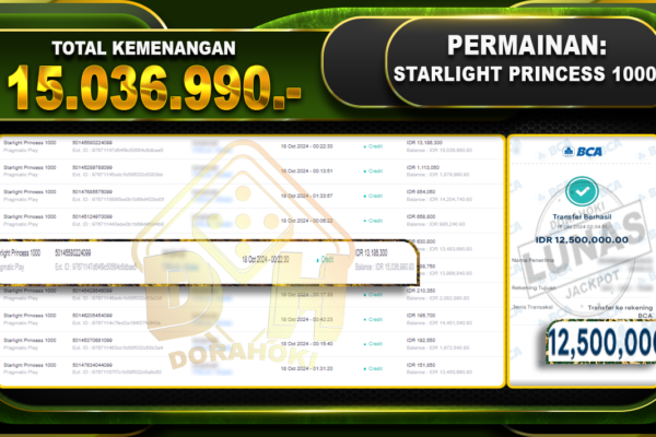 Starlight Princess 1000 Rp.15.036.990