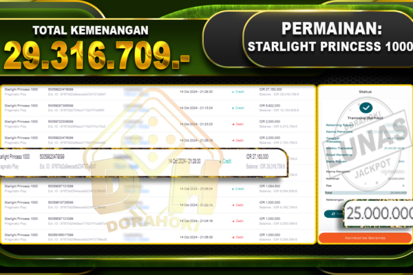 Starlight Princess 1000 Rp.29.316.709