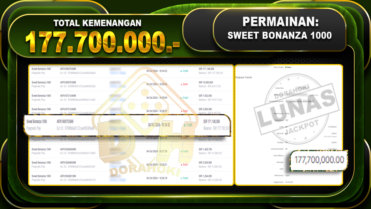 Sweet Bonanza 1000 Rp.177.700.000