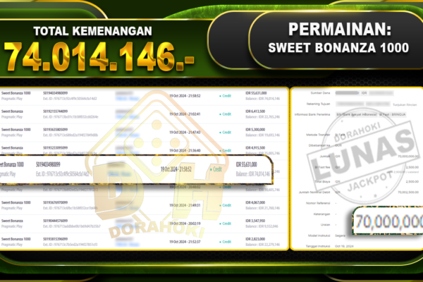 Sweet Bonanza 1000 Rp.74.014.146