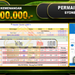 TOGEL SYDNEY Rp.15.100.000