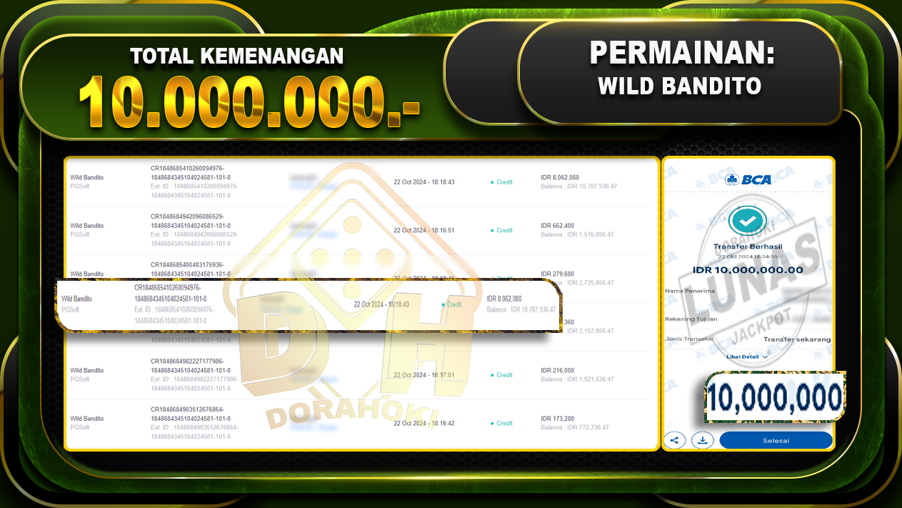 Wild Bandito Rp.10.000.000