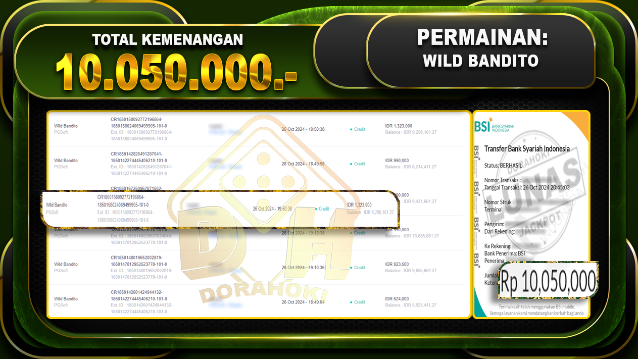 Wild Bandito Rp.10.050.000