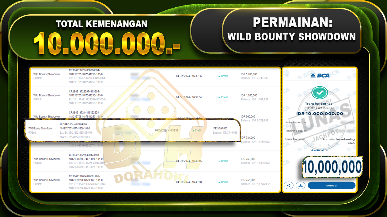 Wild Bounty Showdown Rp.10.000.000