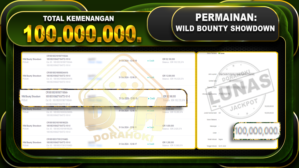 Wild Bounty Showdown Rp.100.000.000_