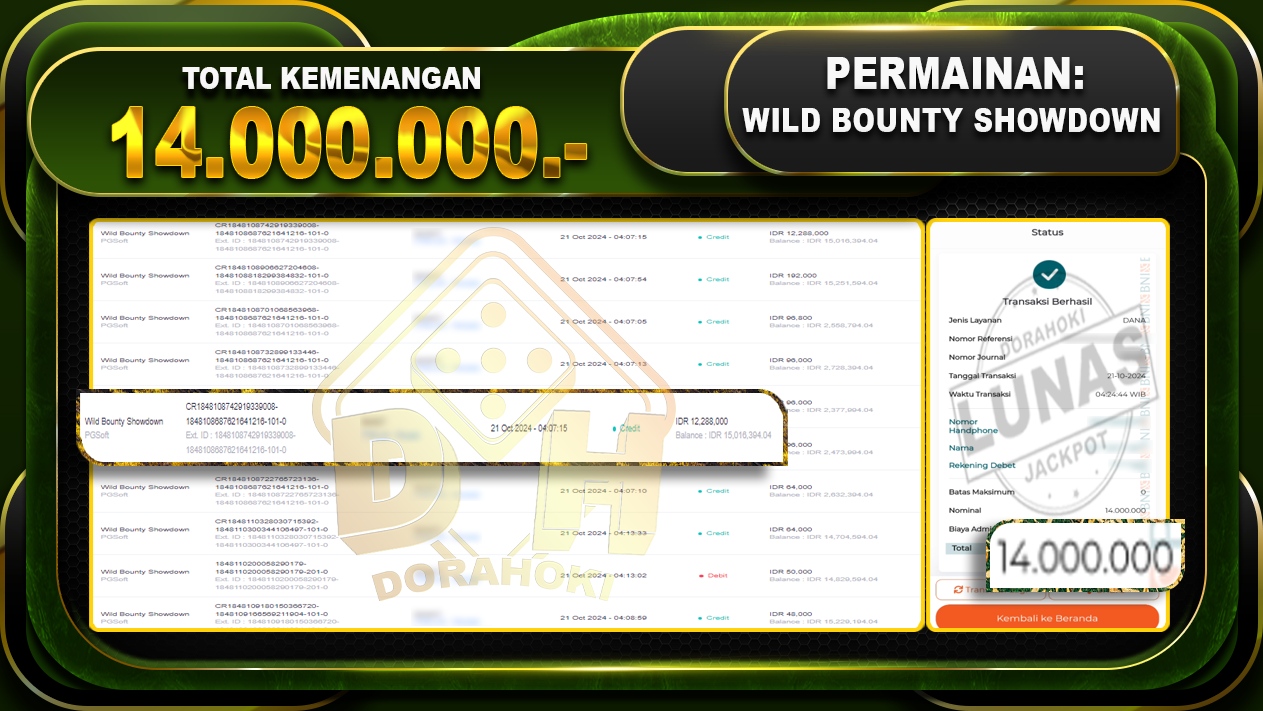 Wild Bounty Showdown Rp.14.000.000