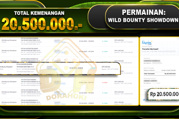 Wild Bounty Showdown Rp.20.500.000