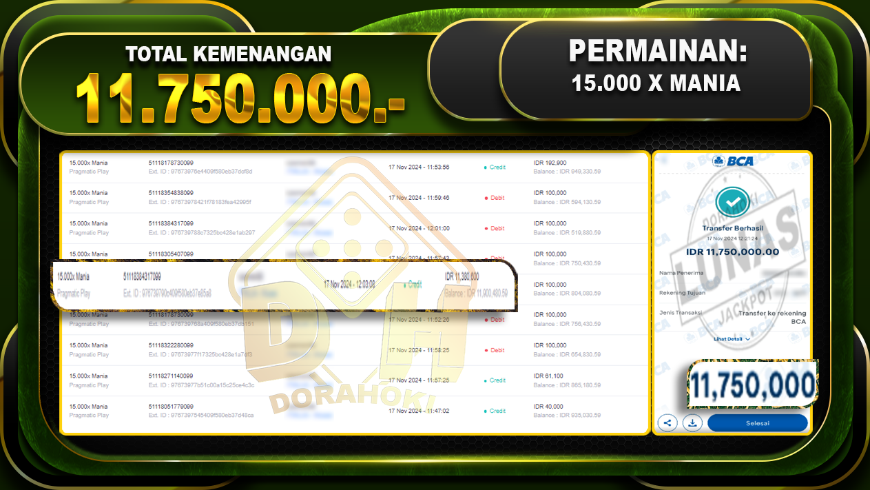 15.000 x mania