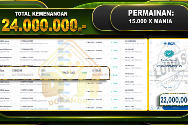 15.000 x mania 24.000.000