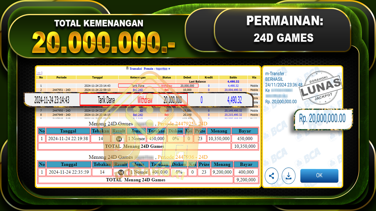 24D GAMES Rp.20.000.000.-