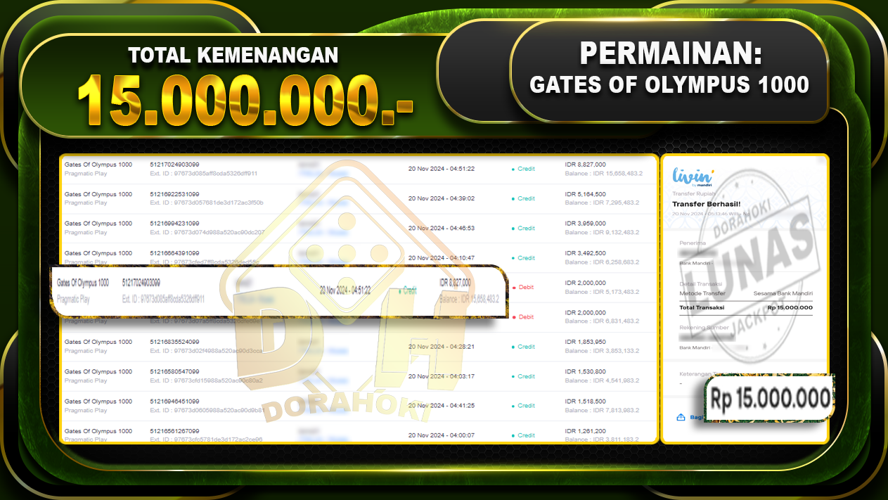 GATES OF OLYMPUS 1000 15.000.000