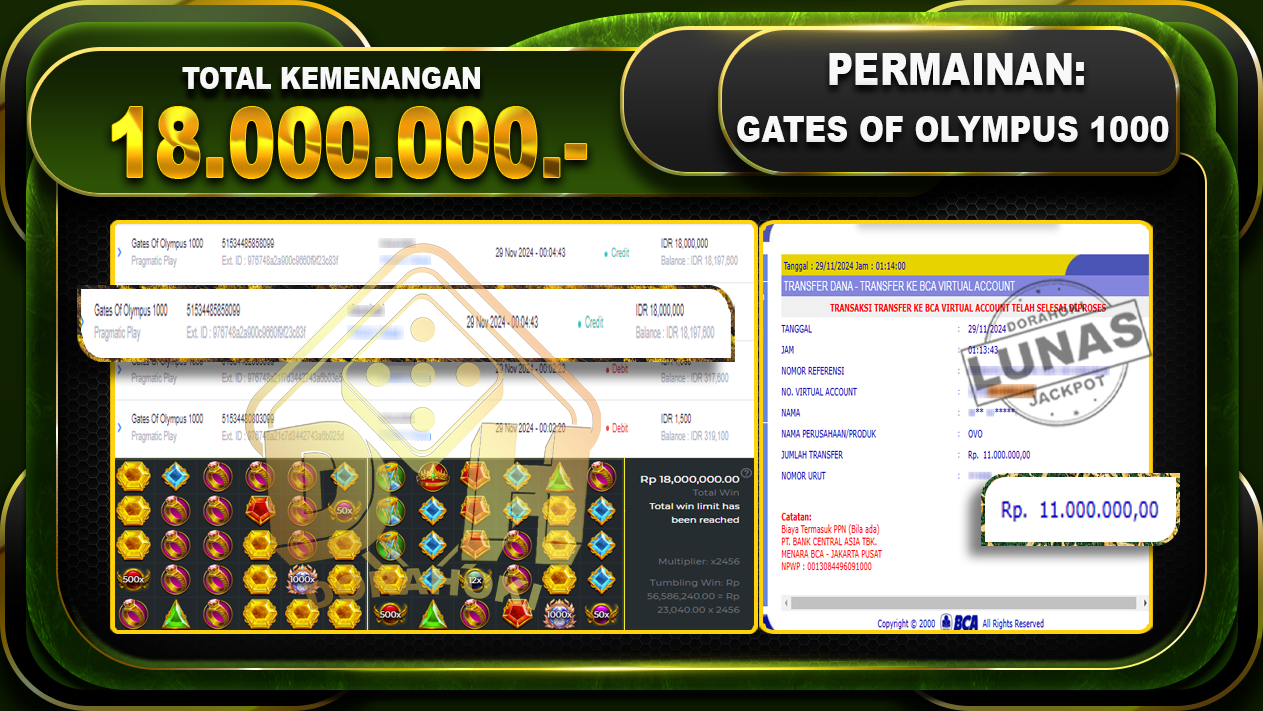 GATES OF OLYMPUS 1000 Rp.18.000.000