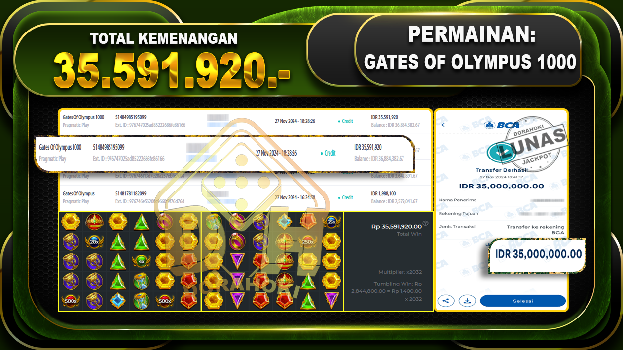 GATES OF OLYMPUS 1000 Rp.35.591.920