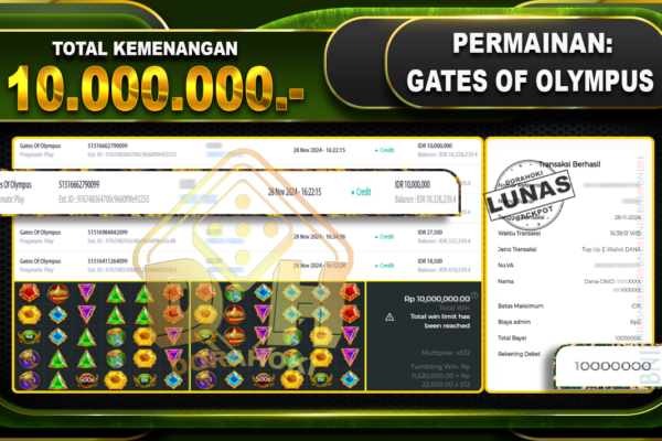 GATES OF OLYMPUS Rp.10.000.000