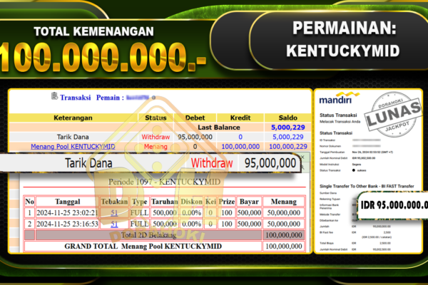 KENTUCKYMID Rp.100.000.000.-