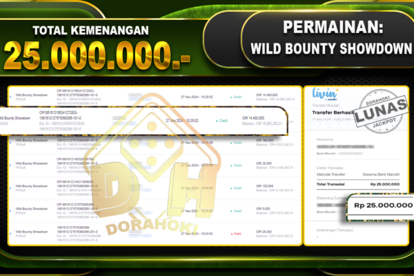 WILD BOUNTY SHOWDOWN Rp.25.000.000