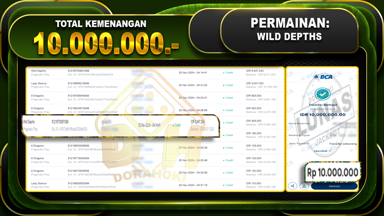 WILD DEPTHS 10.000.000