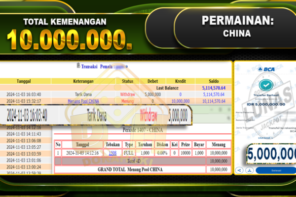 TOGEL CHINA Rp.10.000.000