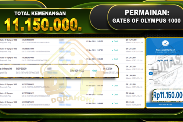 Gates Of Olympus 1000 Rp.11.150.000