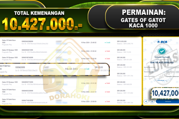 Gates Of Gatot Kaca 1000 Rp.10.427.000