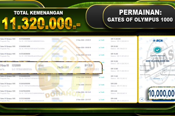 gates of olympus 1000 11.320.000