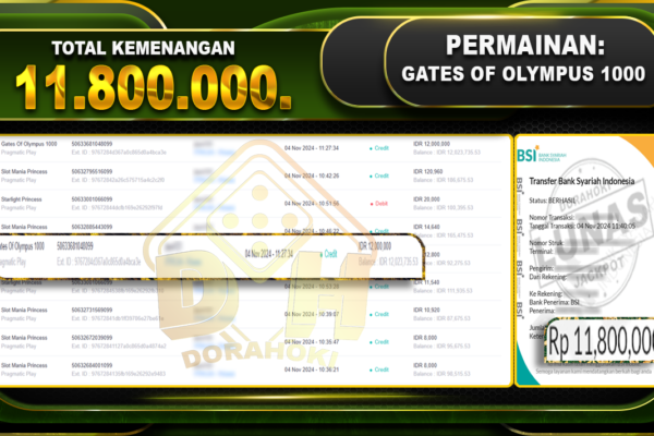 Gates Of Olympus 1000 Rp.11.800.000