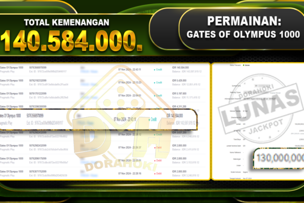 Gates Of Olympus 1000 Rp.140.584.000