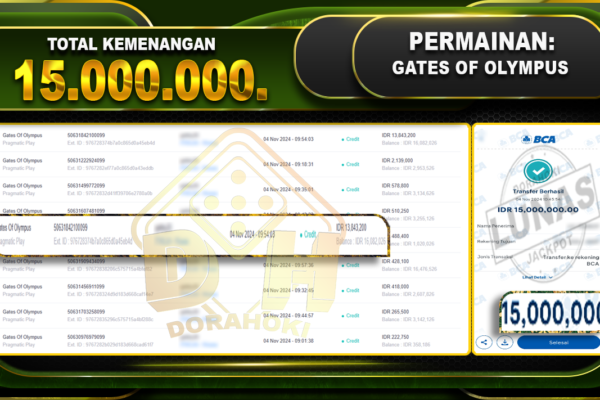 Gates Of Olympus Rp.15.000.000