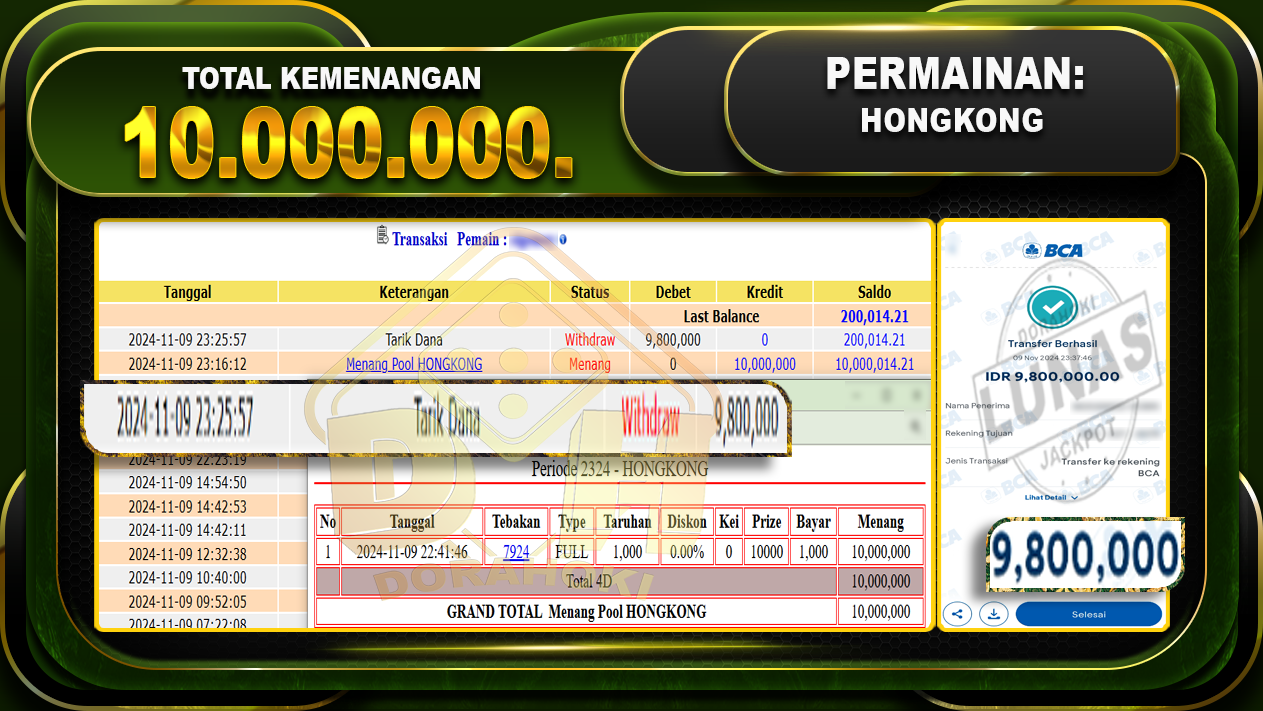 TOGEL HONGKONG Rp.10.000.000