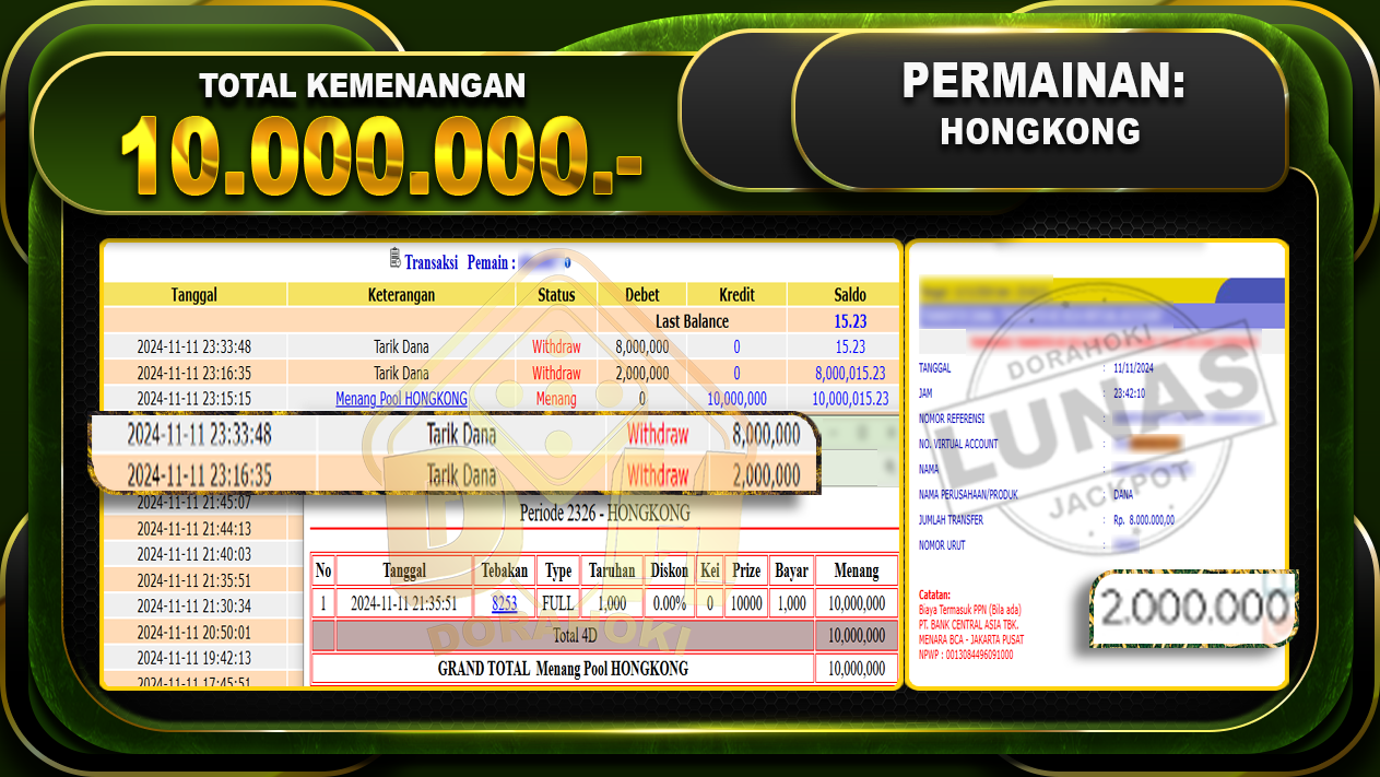 TOGEL HONGKONG Rp.10.000.000