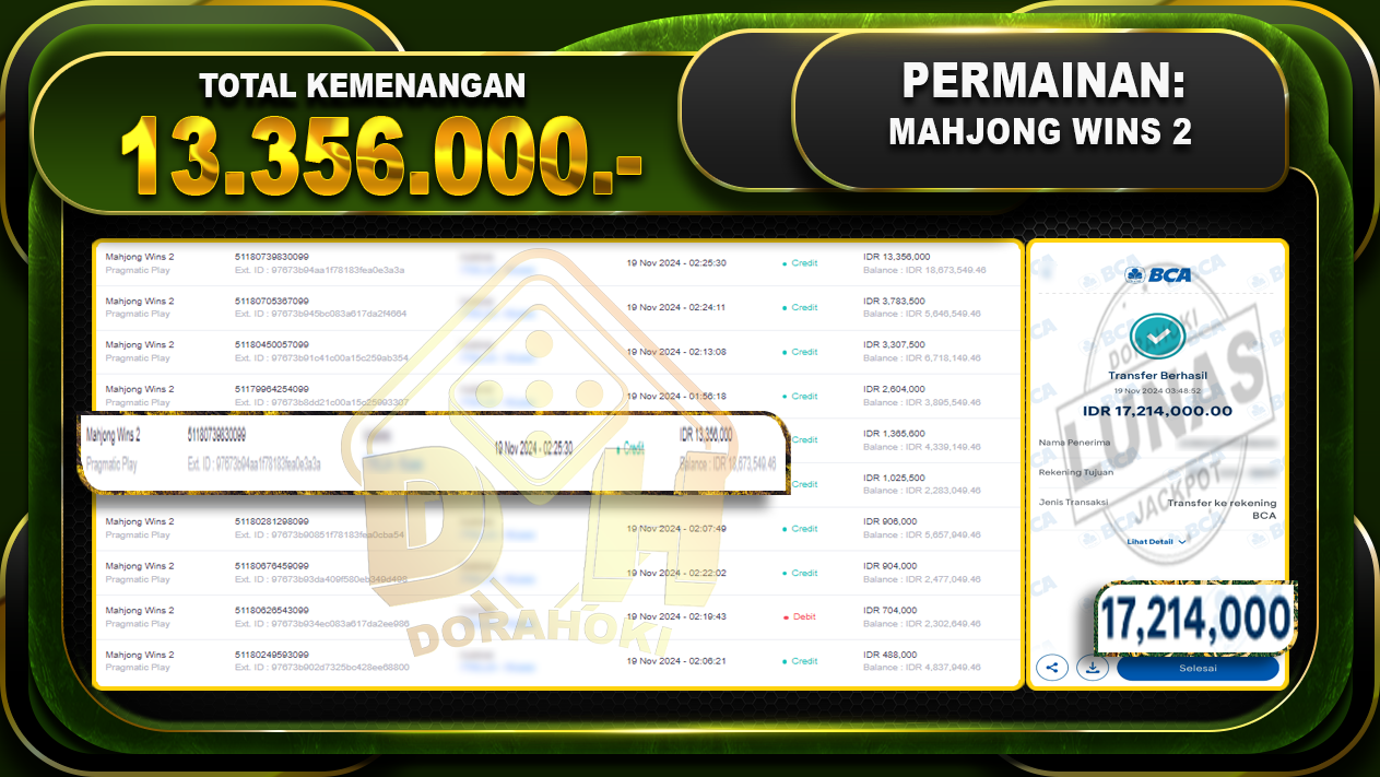 mahjong wins 2 13.356.000