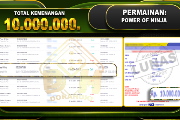 Power Of Ninja Rp.10.000.000