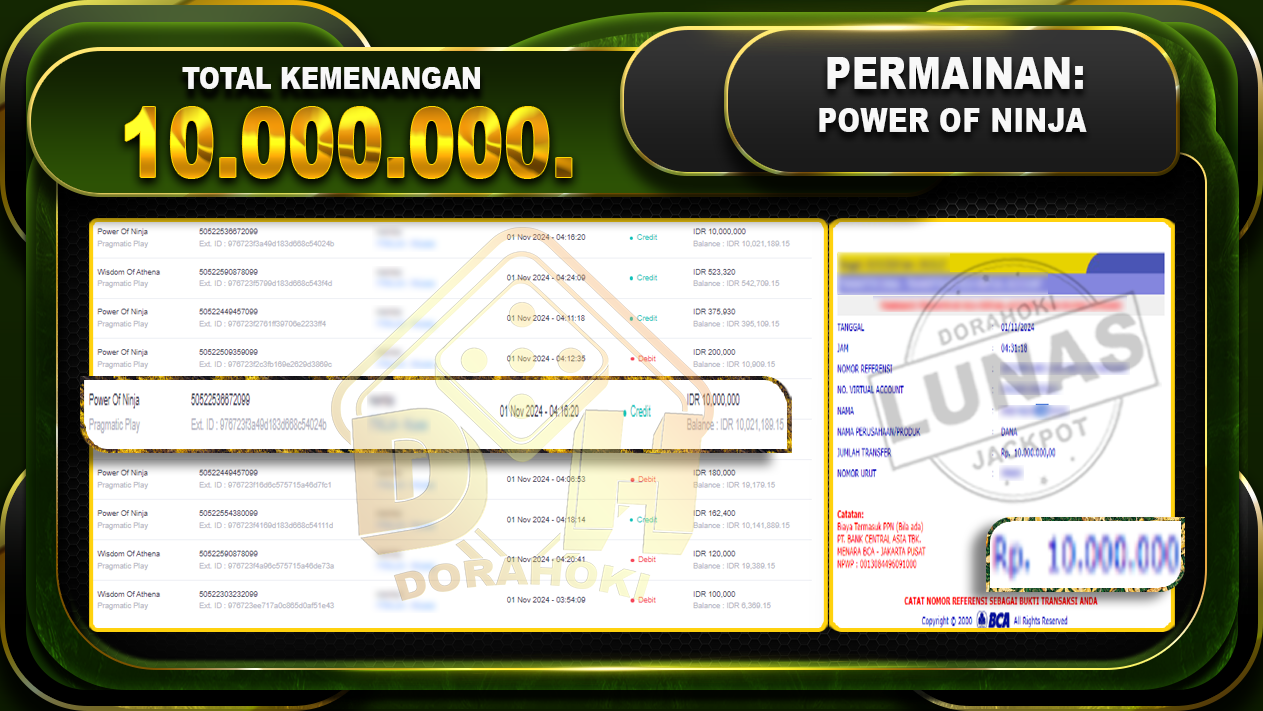 Power Of Ninja Rp.10.000.000