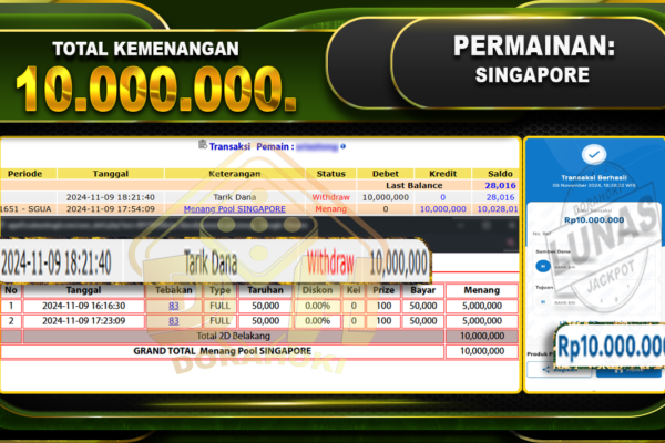 TOGEL SINGAPORE Rp.10.000.000