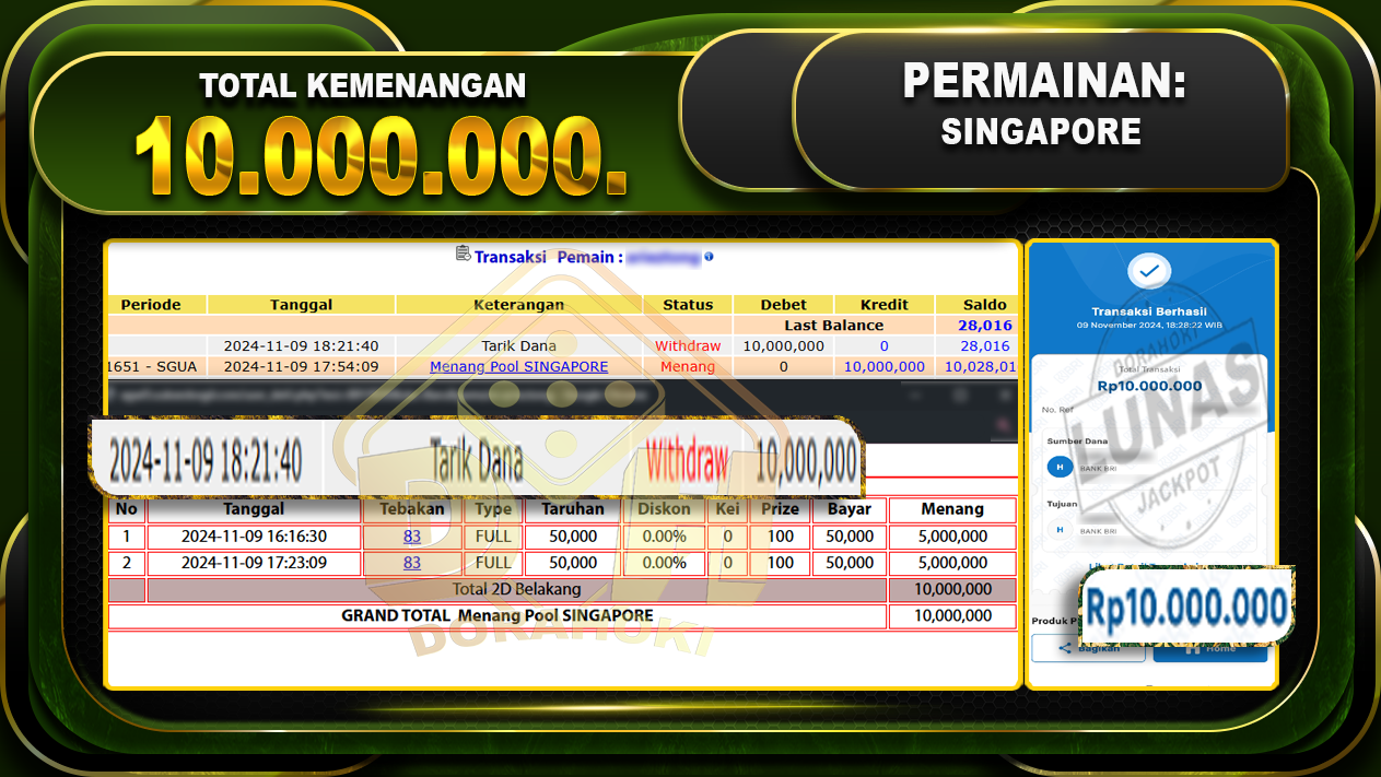 TOGEL SINGAPORE Rp.10.000.000