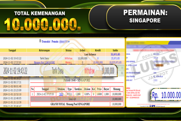 TOGEL SINGAPORE Rp.10.000.000