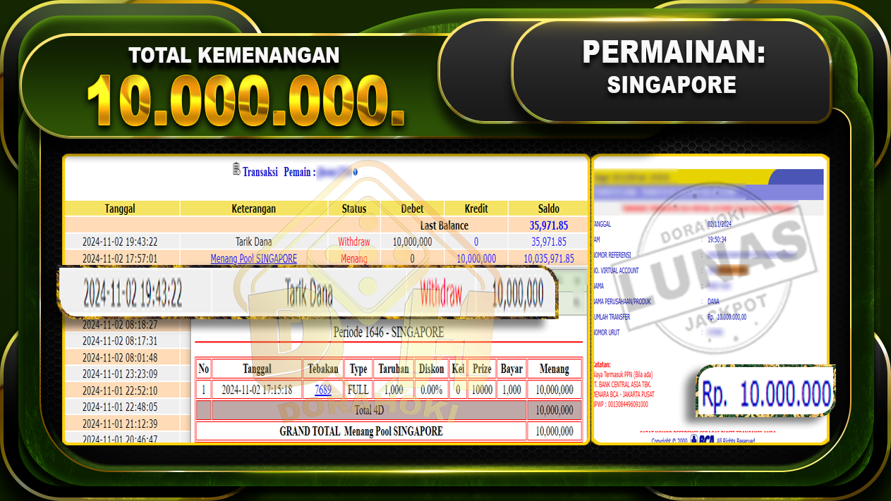 TOGEL SINGAPORE Rp.10.000.000