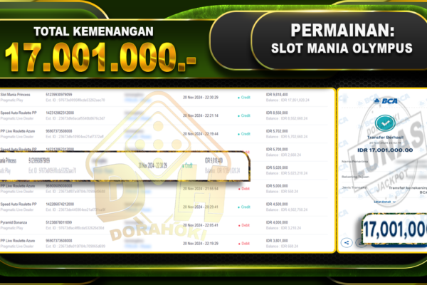 slot mania olympus 17.001.000